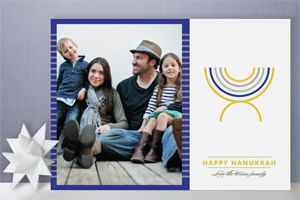 Hanukkah photo card from Minted