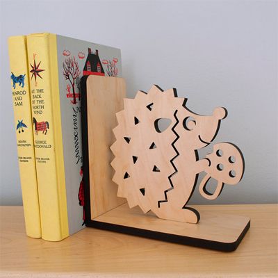Hedgehog Bookends | Graphic Spaces Wood