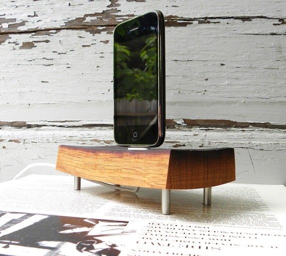 Upcycled iPhone dock by Swedish Guy Design