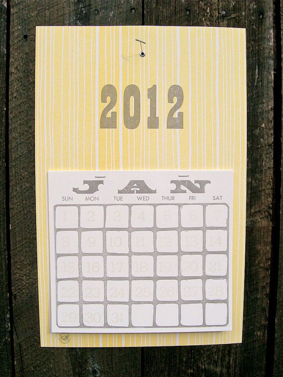 Tearaway 2012 calendar by maydaystudio