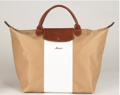 monogrammed LL Bean tote