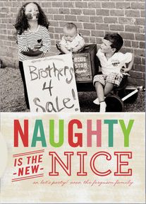 Naughty is the New Nice - holiday photo cards from Minted