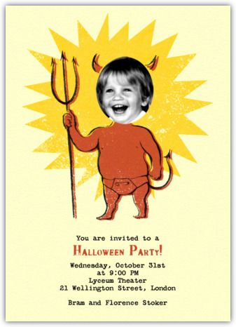 Little devil Halloween invitation | Paperless Post