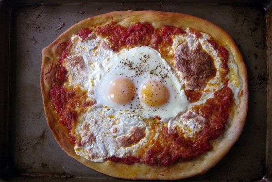  Dad-Approved, Kid-Friendly Fathers Day Recipes: Pizza with fried eggs | Cool Mom Picks