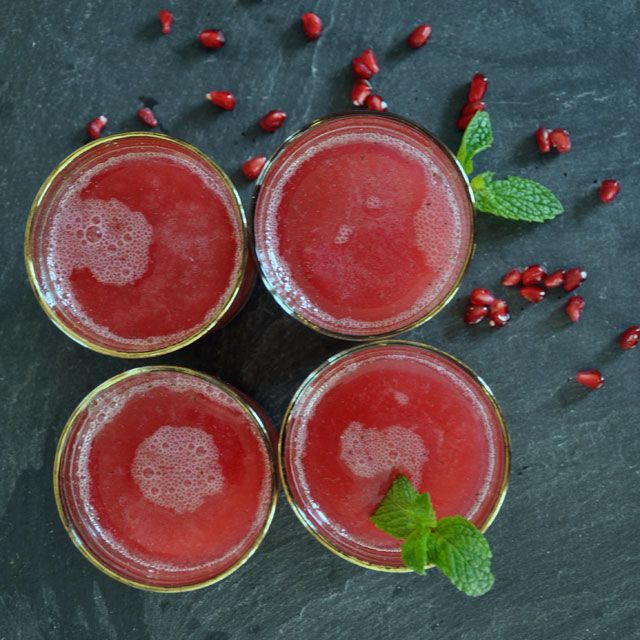 New Year's Eve cocktails: Pomegranate mint spritzer