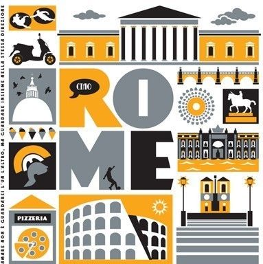 Rome art print by Taylors Type