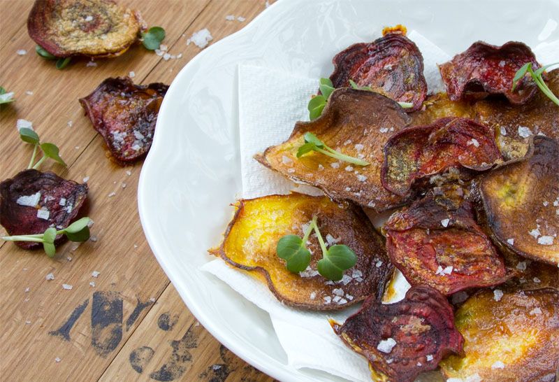 smoky beet chips