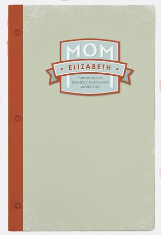 Super Mom personalized journal from Minted