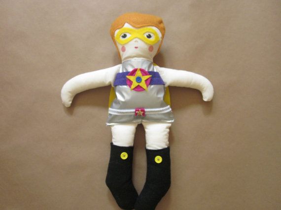 Handmade doll - girl superhero