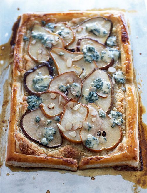 New Year's Eve appetizer: Pear Blue Cheese Tart