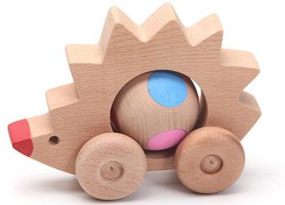 Wooden Rolling Hedgehog Toy | Woodenplay