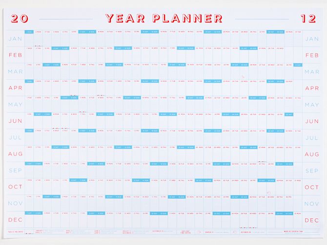 2012 Year Planner