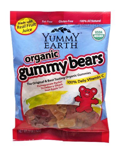 Natural Halloween candy: Yummy Earth Gummy Bears