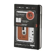 holiday gifts: audio casette moleskine notebook