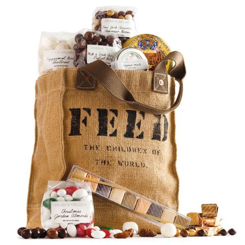 holiday teacher gifts: sweet snacks FEED bag for charity
