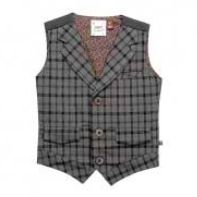 boys' holiday clothes: heathered plaid vest