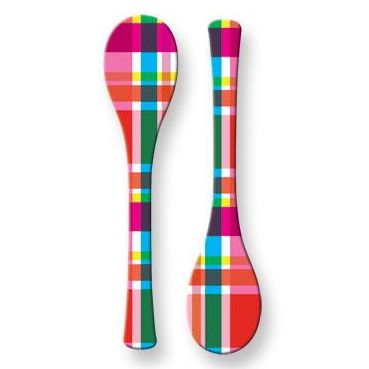 holiday gifts: plaid salad servers