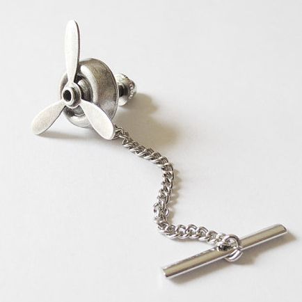 holiday gifts: spinning propeller tie tack