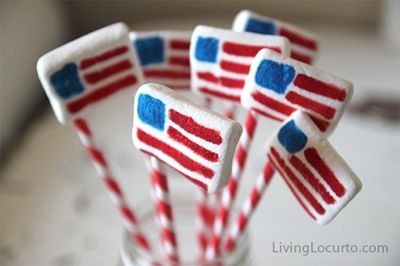 4th of July Ideas on Cool Mom Picks: American Flag Marshmallow Pops