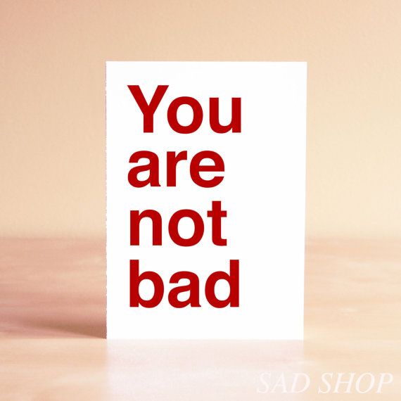 You are Not Bad Father's Day Card on Cool Mom Picks