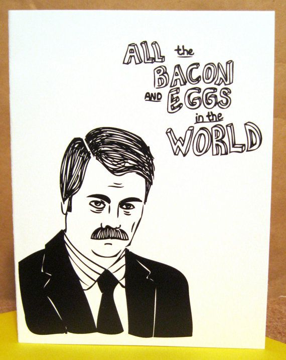 Ron Swanson Father's Day Card on Cool Mom Picks