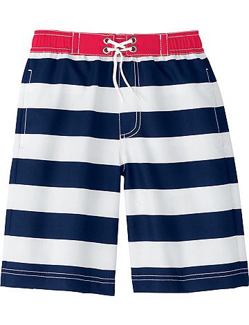 Navy and White Striped Swim Trunks on Cool Mom Picks