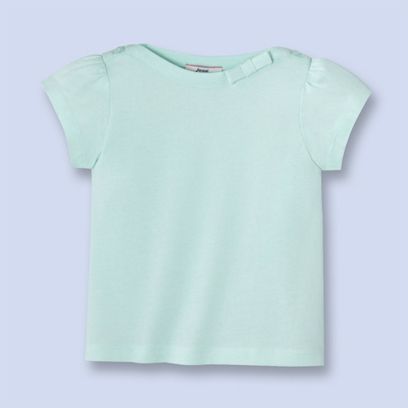Bow trimmed tee in multiple colors at Cool Mom Picks