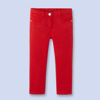 Embroidered poplin jeans at Cool Mom Picks