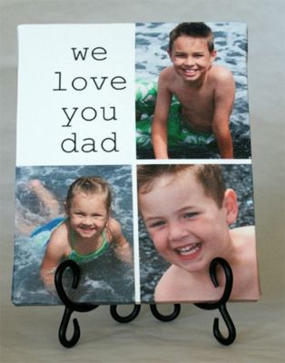 DIY canvas Father's Day gift on Cool Mom Picks