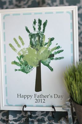 Homemade Handprint Tree for Father's Day on Cool Mom Picks