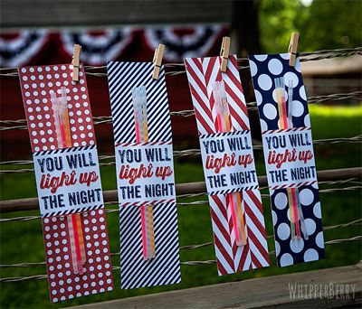 4th of July Ideas on Cool Mom Picks: Glow Stick Holder Printable