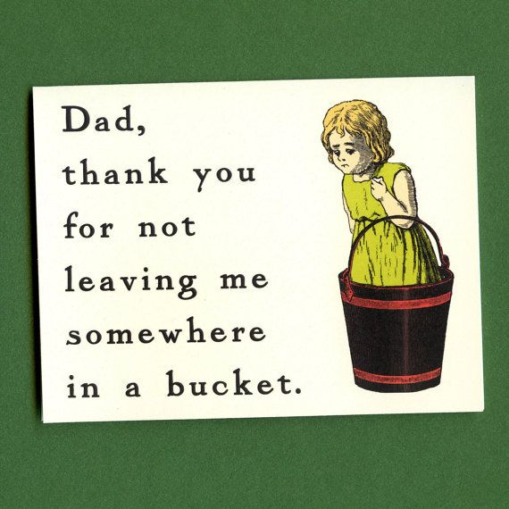 Bucket Father's Day Card on Cool Mom Picks