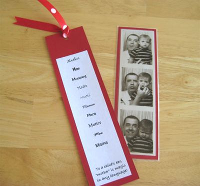 Photobooth Bookmark for Father's Day on Cool Mom Picks