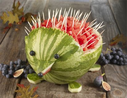 Hedgehog Watermelon How-To for Summer Parties