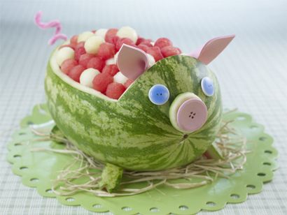 How to make a Watermelon Pig for summer parties