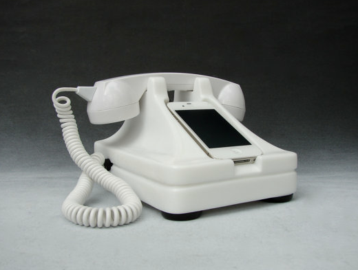 iRetrofone iPhone stand and charger