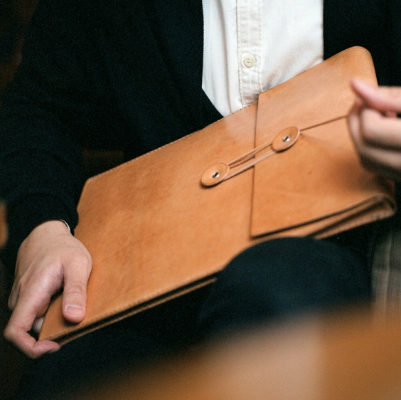 Leather MacBook Air envelope case