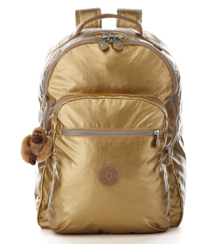 Back to school tech: Kipling metallic laptop backpack