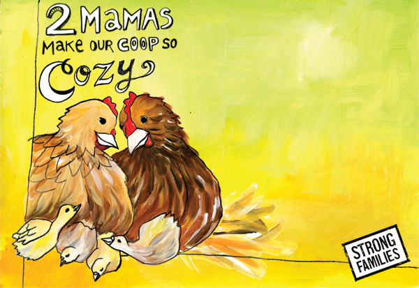 Two mamas: Mother's Day cards from Strong Families