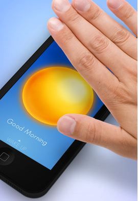 Wake alarm app with touch snooze at Cool Mom Tech