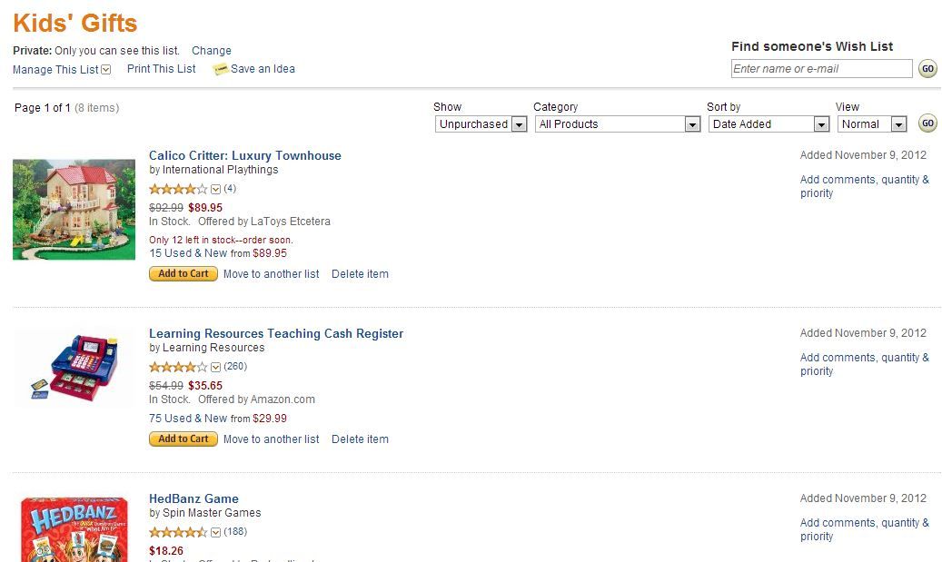 Holiday shopping tech: Amazon wishlists