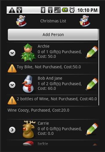 Holiday shopping tech: Free Christmas List app