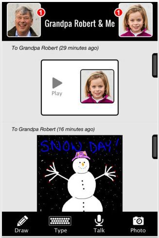 DoubleScoop connects kids and grandparents online