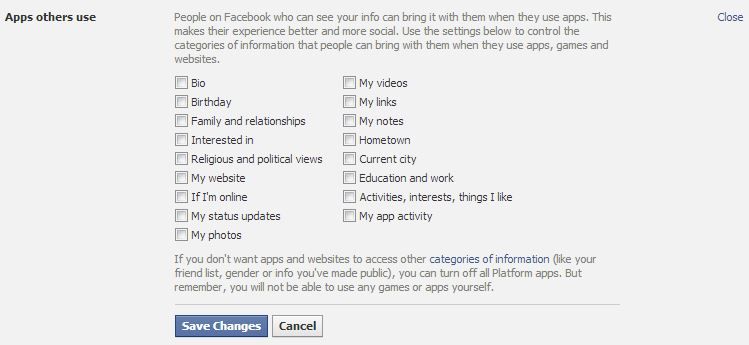 Facebook app privacy settings on Cool Mom Tech