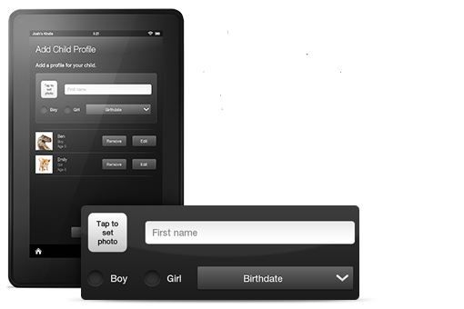 Kindle Fire FreeTime different sign-ins at Cool Mom Tech 