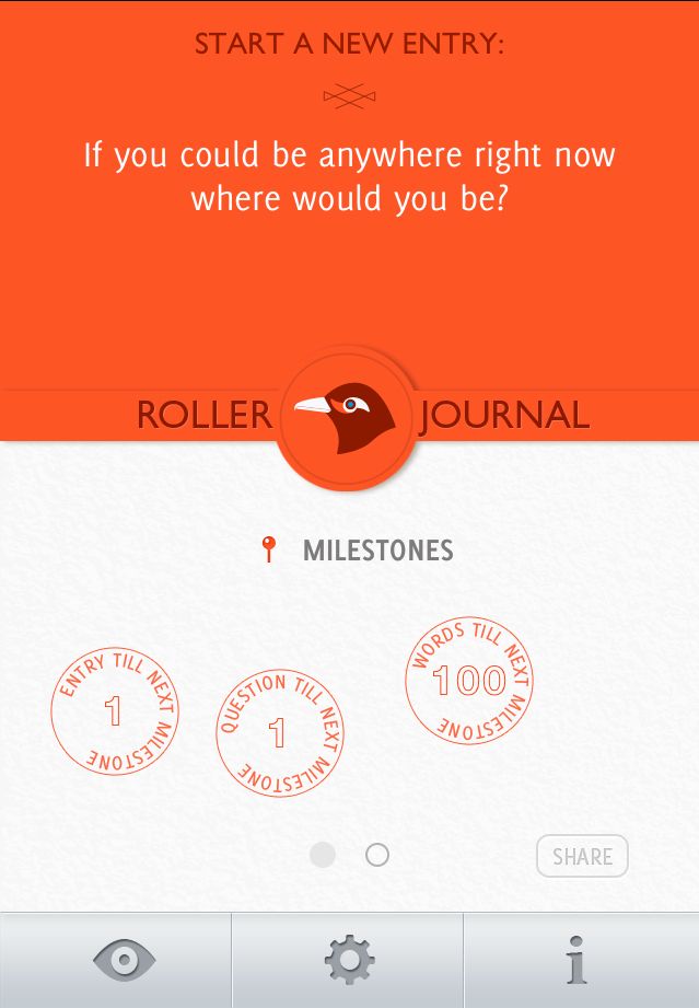 Roller Journal app