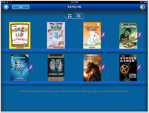 Storia iPad app - ebooks for kids from Scholastic