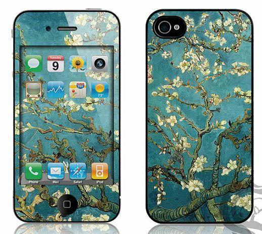 Van Gogh iPhone cover and skin with matching digital wallpaper