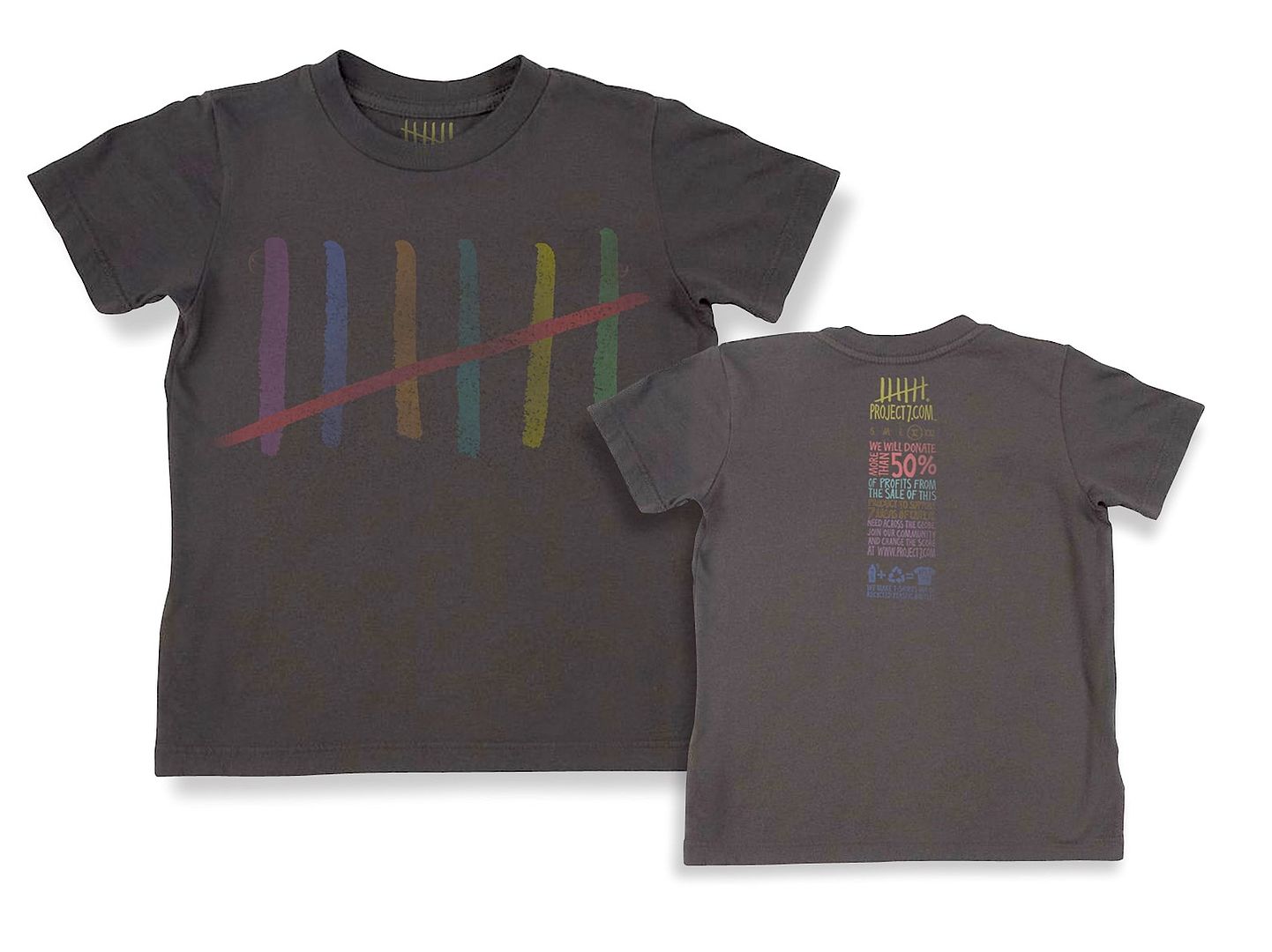 Organic cotton kids' t-shirts from Project 7 