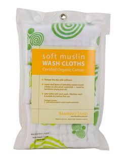 Organic muslin washcloths for babies and kids